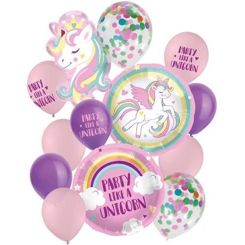 Ballonnen Set Eenhoorn Party Like A Unicorn, Hobby en Vrije tijd, Feestartikelen, Nieuw, Ophalen of Verzenden