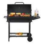 Houtskool BBQ Armento met deksel 95x108x61 cm zwart casa.pro, Verzenden, Nieuw