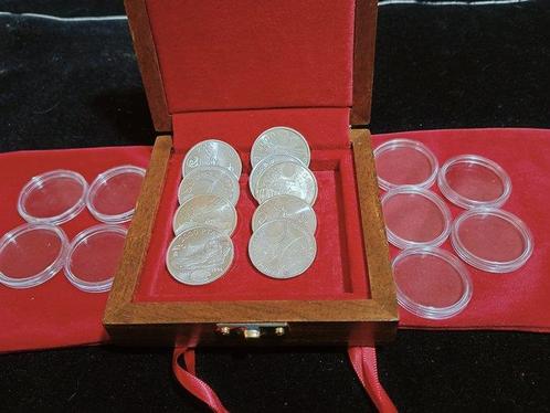 Spanje. Estuche -Set 9 Coins 2000 Pesetas & 12 Euros 162 Gr., Postzegels en Munten, Munten | Europa | Niet-Euromunten