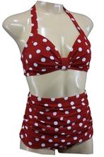 Aloha Beachwear, 50s Bikini Red Dots., Nieuw, Verzenden
