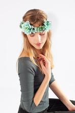 Bloemenkrans Haar Bloemetjes Mintgroen Bloemen Haarband Mint, Kleding | Dames, Ophalen of Verzenden, Nieuw, Carnaval, Accessoires