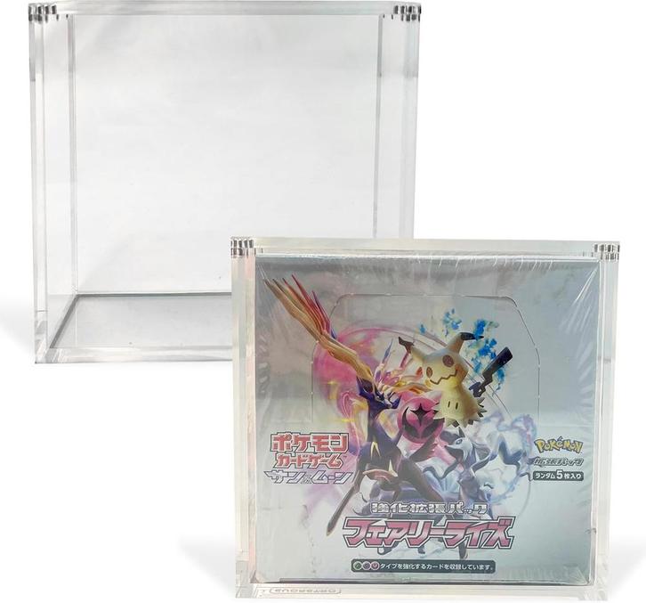 Acrylic Case - Japanese Pokemon Boosterbox (4mm) | Evoretro, Hobby en Vrije tijd, Verzamelkaartspellen | Overige, Nieuw, Verzenden