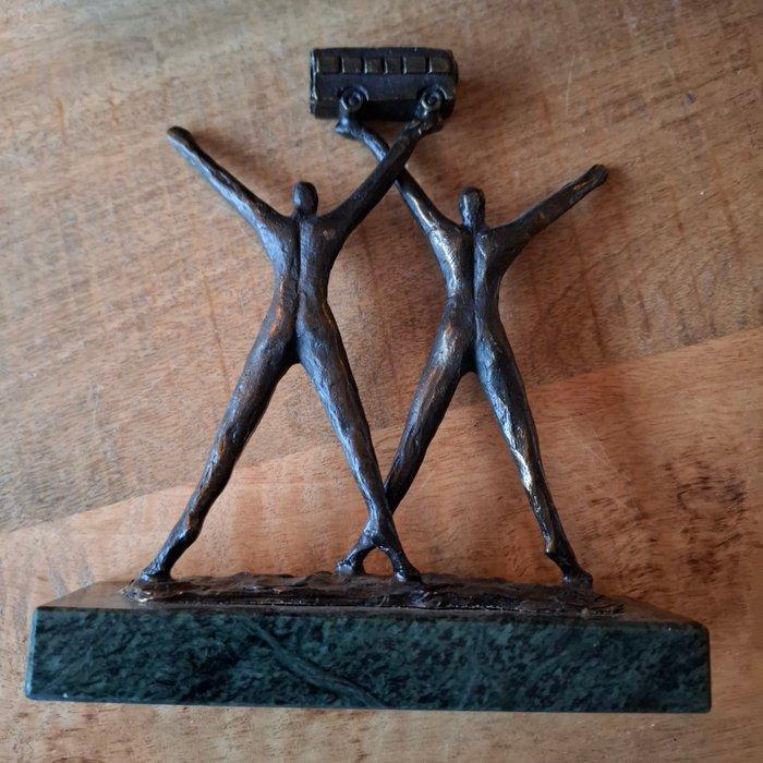 Beeldje - Connextion - Brons, Antiek en Kunst, Curiosa en Brocante