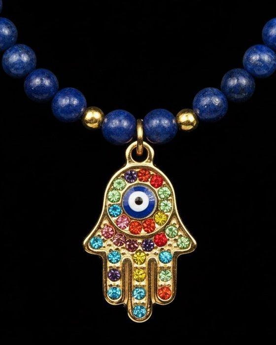 Lapis lazuli - Zilver, Main de Fatma - Beschermt tegen het, Antiek en Kunst, Antiek | Boeken en Bijbels