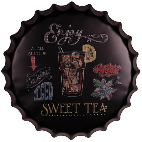 Bierdop/kroonkurk Enjoy Sweet Tea NIEUW, Huis en Inrichting, Woonaccessoires | Tekstborden en Spreuken, Nieuw, Ophalen of Verzenden