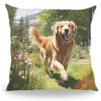 Kussen - Huisdier Portret - Golden Retriever 1 - 30 cm, Verzenden, Nieuw