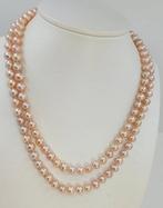 Zonder Minimumprijs - Halsketting 6,5x7,5 mm roze Edison, Nieuw