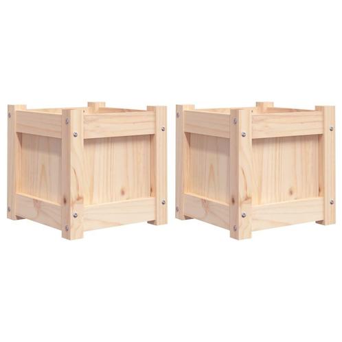 Plantenbakken Hout 2 st | Retourdeal voor Creatievelingen..., Tuin en Terras, Bloembakken en Plantenbakken, 30 tot 60 cm, Minder dan 60 cm