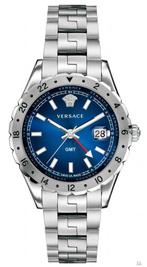 Versace V11010015 Hellenyium GMT heren horloge, Overige merken, Staal, Staal, Verzenden
