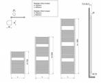 Heka Sierradiator Chroom 1817X600 Midden/Onder Aansluiting, Ophalen of Verzenden, Nieuw