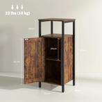 TRUUSK Industriële Bijzettafel - Verstelbaar Rek - Rustiek B, Verzenden, Nieuw