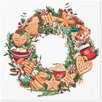 PAW - Lunch servetten - Gingerbread Wreath, Nieuw