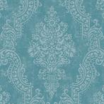 Profhome 397654-GU Barok behang ornamenten glanzend blauw, Huis en Inrichting, Stoffering | Behang, Verzenden