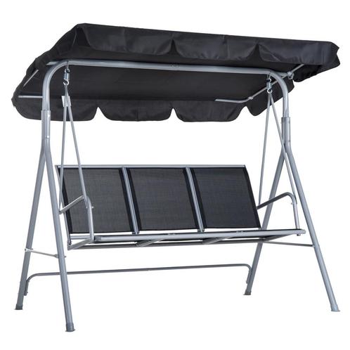 TRUUSK Hollywoodschaukel 3-zits Elegante Tuinschommel Met Da, Tuin en Terras, Overige Tuin en Terras, Nieuw, Verzenden