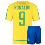 Brazilie Voetbaltenue Thuis Ronaldo - WK 2002 - Kind en, Verzenden, Nieuw