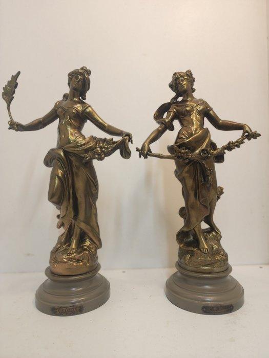 after Auguste Moreau (1834-1917) - sculptuur, FLEUR DE MAI, Antiek en Kunst, Kunst | Designobjecten