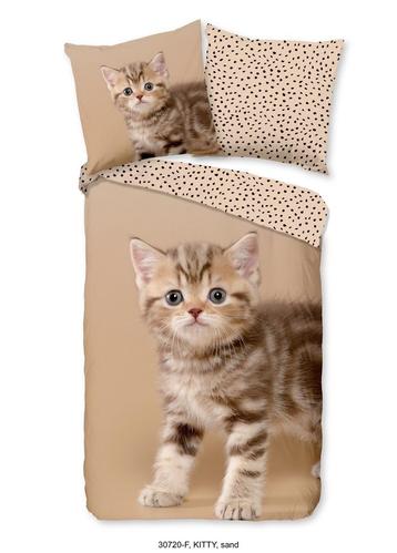 Flanel kinderdekbedovertrek Kitty kitten - 140x220 + 60x70 c beschikbaar voor biedingen