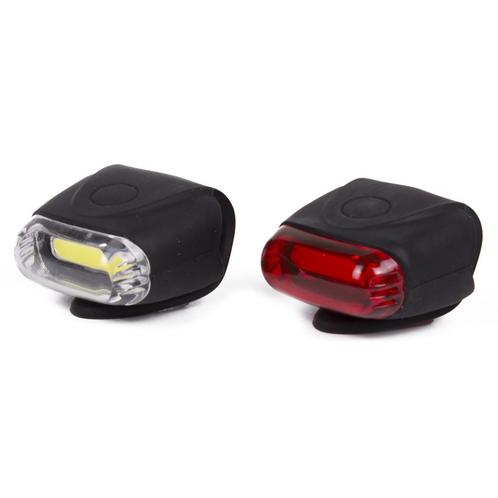 Benson LED fietslamp set - siliconen - waterdicht - 12 ch..., Fietsen en Brommers, Fietsaccessoires | Overige Fietsaccessoires