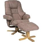 Duo Collection Relaxfauteuil Bordeaux met voetenbank en, Huis en Inrichting, Fauteuils, Verzenden, Nieuw