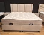 Nieuw! Opberg boxspring Rio - Taupe - 180 x 200, Crème, Verzenden, 180 cm, 200 cm