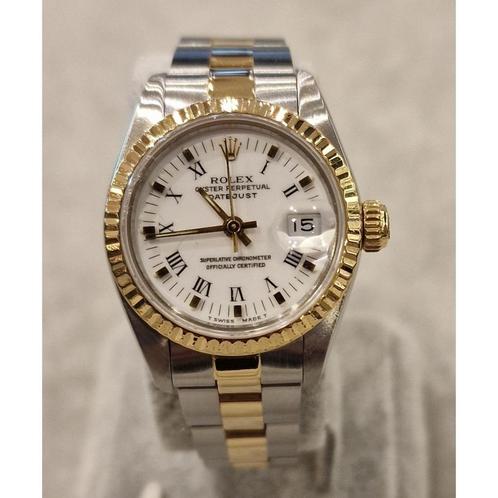 Rolex Lady-Datejust 26 69173 uit 1991, Sieraden, Tassen en Uiterlijk, Horloges | Dames, Polshorloge, Gebruikt, Rolex, Verzenden