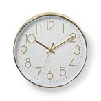 Wandklok | Rosa | Nedis | Ø 30 cm (Goud), Huis en Inrichting, Woonaccessoires | Klokken, Verzenden, Nieuw