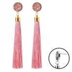 Fako Bijoux® - Oorbellen - Kwast - Roos Strass - Roze, Sieraden, Tassen en Uiterlijk, Oorbellen, Verzenden, Nieuw