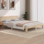 vidaXL Bedframe massief hout 150x200 cm, Bruin, Verzenden, Overige maten, 200 cm