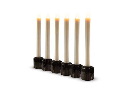 6 FlinQ LED Kaarsen met afstandsbediening - Taupe, Huis en Inrichting, Woonaccessoires | Kandelaars en Kaarsen, Nieuw, Verzenden