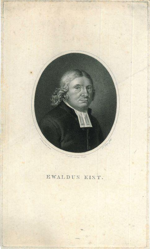 Portrait of Ewaldus Kist, Antiek en Kunst, Kunst | Etsen en Gravures