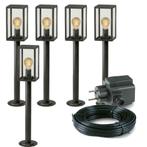 5x LED sokkel tuinlamp - 3,5 Watt - 12V - 68cm - Complete se, Nieuw, Minder dan 50 watt, Netvoeding, Led