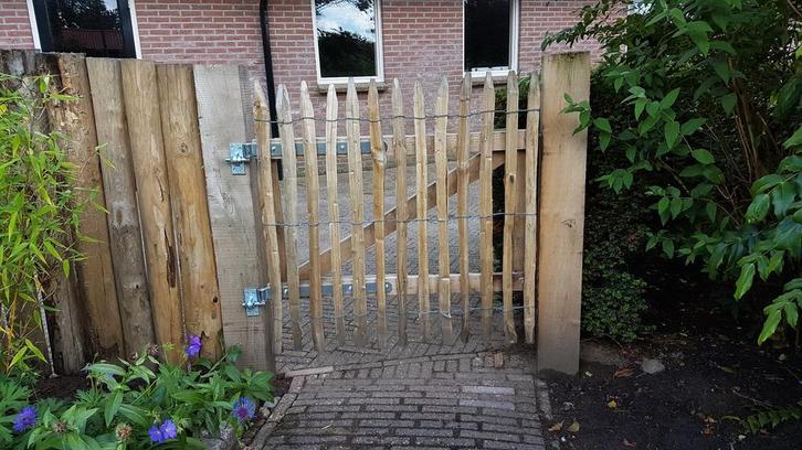 Frans kastanje hekwerk poort, tuinpoort, Tuin en Terras, Tuinpoorten, Nieuw, Hout, Ophalen
