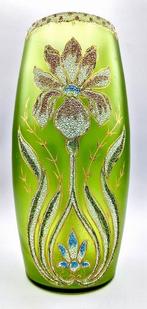 Legras & Cie., (attr.) - Vaas - Jugendstil met geëmaillleerd