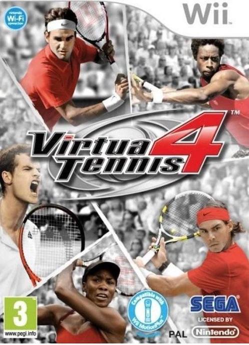Virtua Tennis 4 (Wii Games) (Nintendo Wii), Spelcomputers en Games, Games | Nintendo Wii, Zo goed als nieuw, Ophalen of Verzenden
