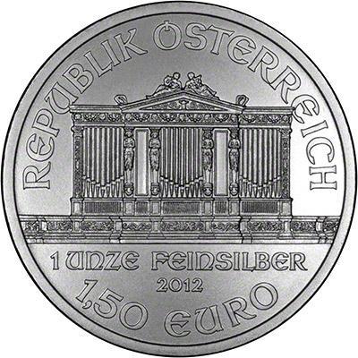 Wiener Philharmoniker 1 oz 2012 (8.769.200 oplage), Postzegels en Munten, Munten | Europa | Niet-Euromunten, Losse munt, Zilver