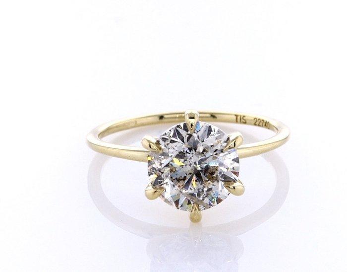 Ring - 14 karaat Geel goud - 2.34ct. tw. Diamant, Sieraden, Tassen en Uiterlijk, Ringen