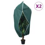 vidaXL Plantenhoezen met ritssluiting 2 st 70 g/m² 1,2x1,8 m, Verzenden, Nieuw