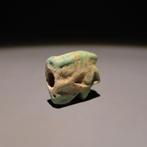 Oud-Egyptisch Faience Udjat Amulet. Ptolemaïsche periode,