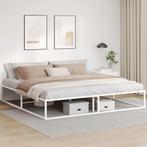 vidaXL Bedframe zonder matras 200x200 cm wit, Verzenden, Wit, Overige maten, 200 cm
