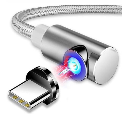 USB 2.0 - Micro-USB Magnetische Oplaadkabel 2 Meter, Telecommunicatie, Mobiele telefoons | Telefoon-opladers, Nieuw, Verzenden