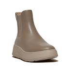 -9% FitFlop  FitFlop F-mode leather flatform chelsea boots, Kleding | Dames, Schoenen, Verzenden, Nieuw, Grijs