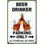 Wandbord - Beer Drinker Parking Only, Nieuw, Ophalen of Verzenden