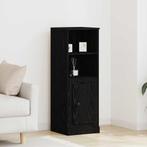 vidaXL Highboard Zwart Eiken 36 x 35,5 x 103,5 cm Bewerkt, Huis en Inrichting, Minder dan 50 cm, Verzenden, 100 tot 150 cm, Nieuw