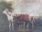 Scuola Belga (XIX-XX), Cerchia di Henry Schouten - Bovini al, Antiek en Kunst