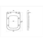 Wiesbaden Carré Toiletzitting - Softclose en Quick Release -, Ophalen of Verzenden, Nieuw