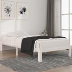 Wit Grenenhout Bed 100x200 | Tweedekansje | OP = OP, Huis en Inrichting, 100 cm, Eenpersoons, Wit, Nieuw