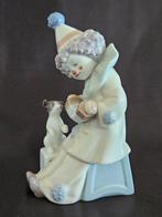 Lladró - Beeldje - Lienzo de porzellan Clown mit Hund auf