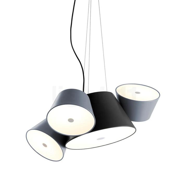 Marset Tam Tam Mini, zwart/zilvergrijs (Hanglampen), Huis en Inrichting, Lampen | Hanglampen, Nieuw, Verzenden