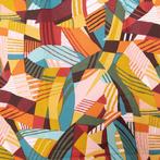 Panama-stof abstract geometrisch - multicolor - Textiel -