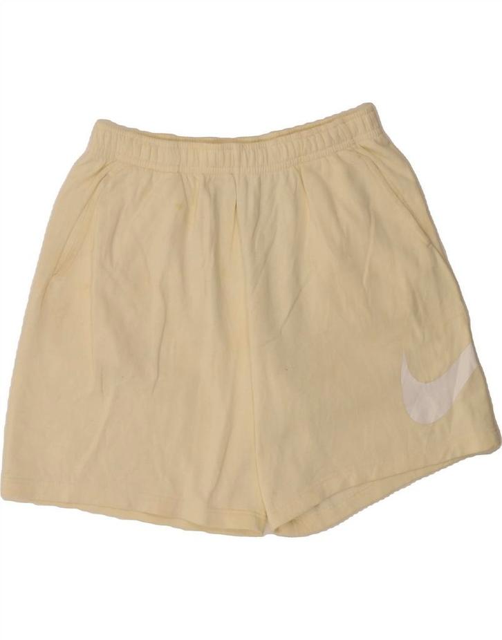 NIKE Womens Graphic Sport Shorts UK 18 XL  Yellow Cotton, Kleding | Dames, Broeken en Pantalons, Verzenden